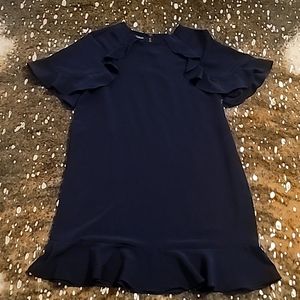 Zara navy blue dress